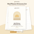 Weekly Meal Planner & Grocery List Printable – Calm, Organized Kitchen printable cover