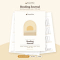 Reading Journal Printable – Book Log, Reviews & Color-In TBR Shelf printable cover