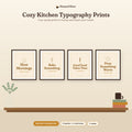 Cozy Kitchen Typography Printables – "Slow Mornings" Quote Wall Art Set printable cover