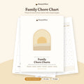Family Chore Chart Printable – Weekly Chore & Reward Charts for Kids printable cover
