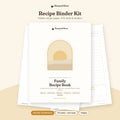 Recipe Binder Printable Kit – Recipe Pages, Cards & Dividers printable cover