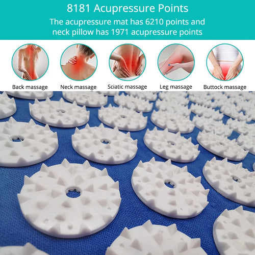 Acupressure mat and neck pillow set, photo 2 of 18