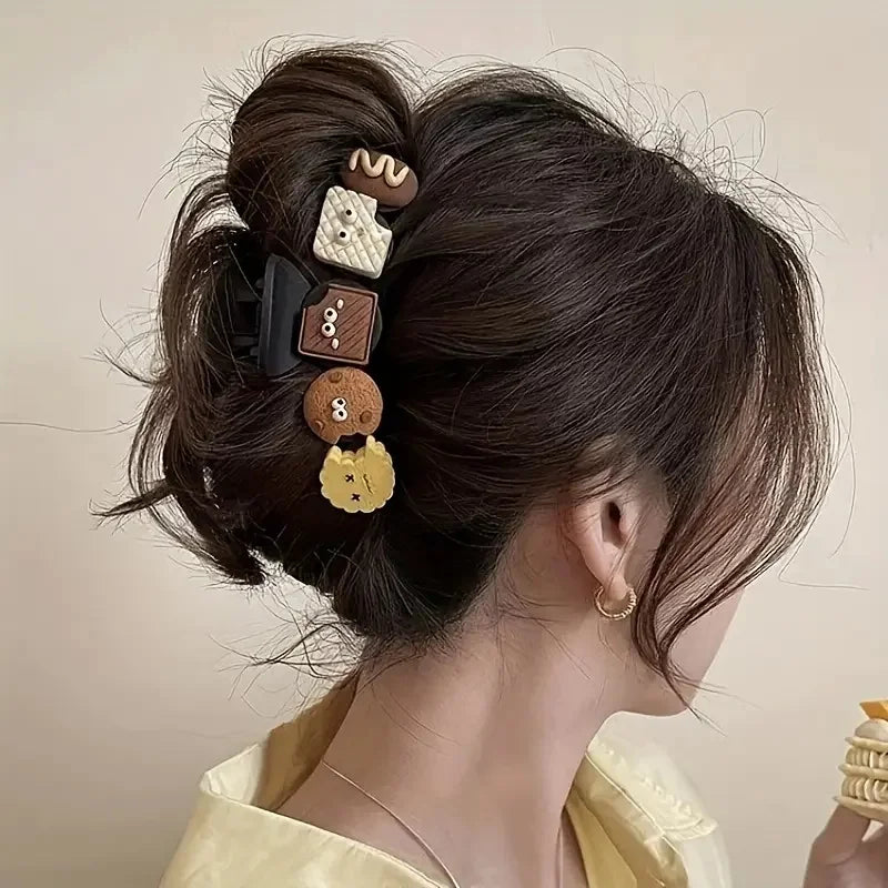 Matte Claw Clip Set of 4 – Large Neutral Hair Clips for Thick Hair