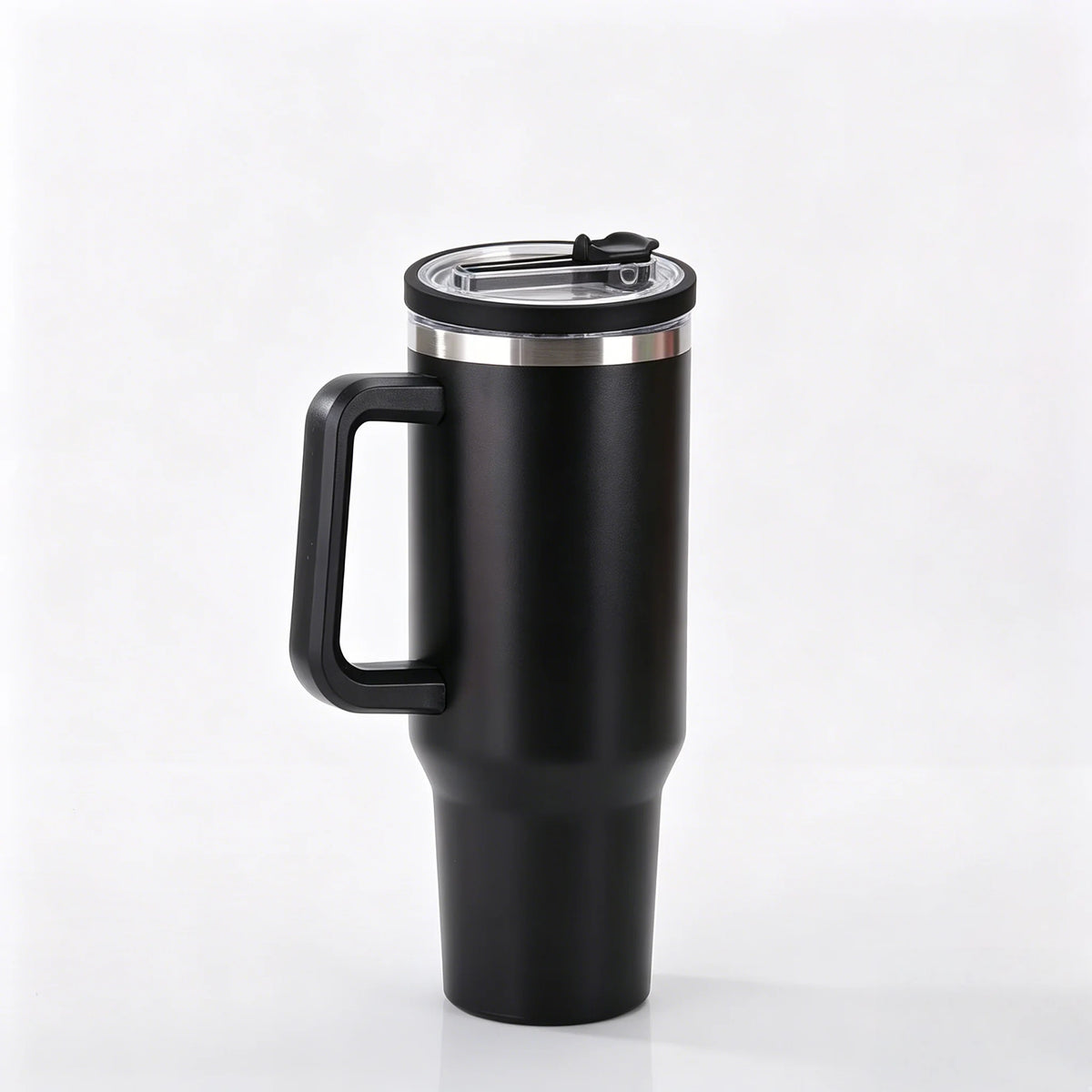 40 oz Insulated Tumbler with Handle and Straw