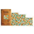 Beeswax Food Wraps, 3-Pack – Reusable Botanical Wraps for a Low-Waste Kitchen