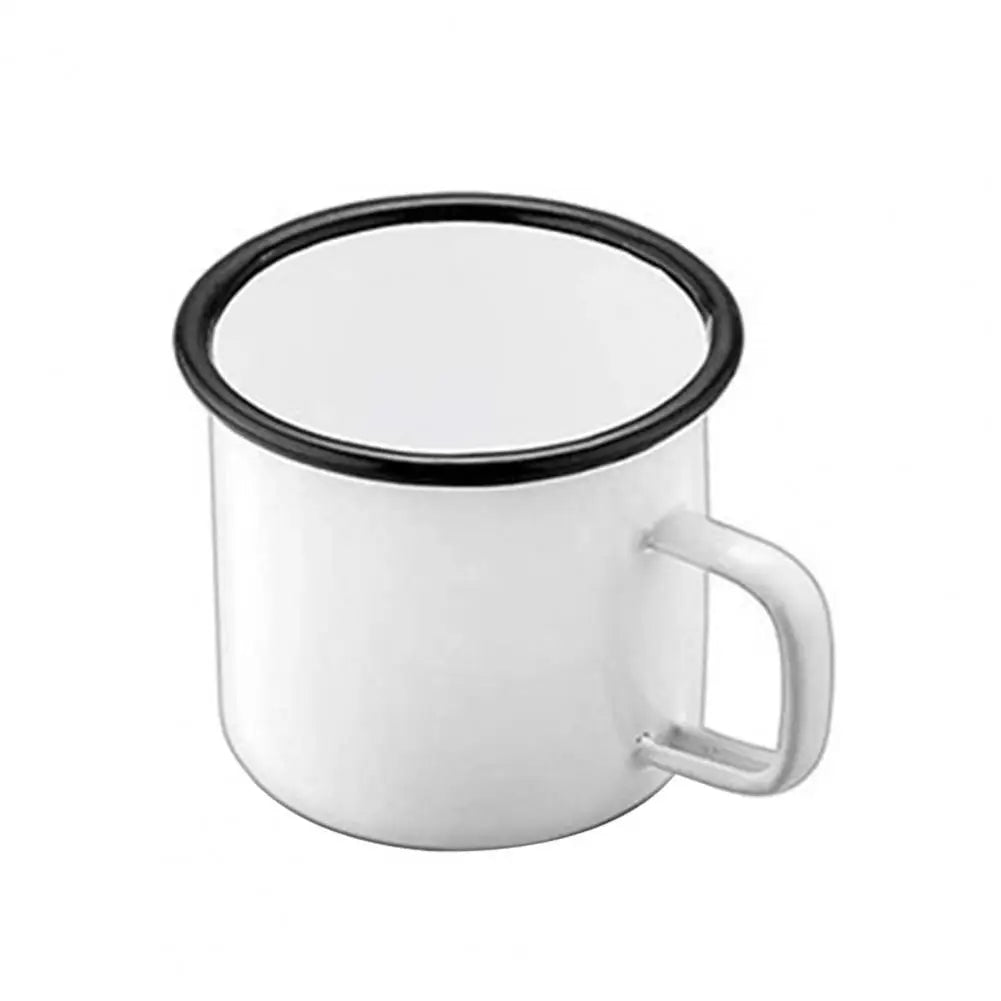 Enamel Camp Mug – Retro Metal Coffee Cup, 350 ml