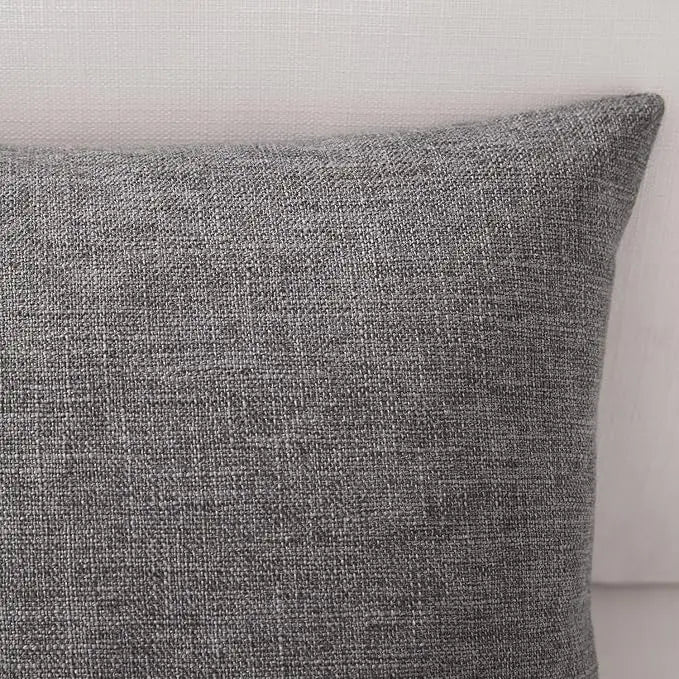 Linen-blend throw pillow covers in earthy tones, photo 5 of 20