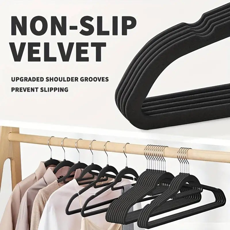 Velvet Non-Slip Hangers, 20-Pack – Slim Space-Saving Closet Hangers