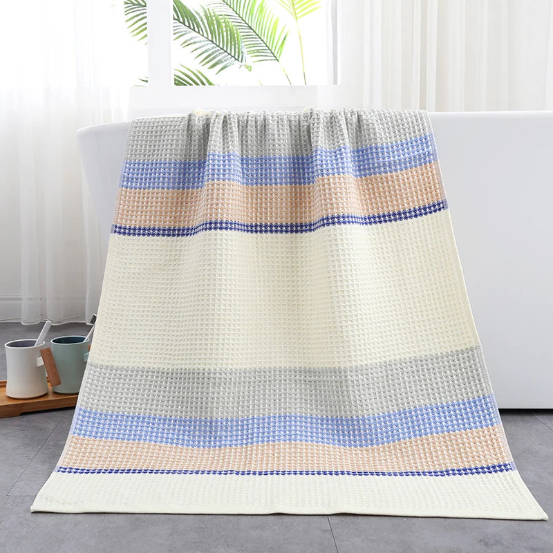 Waffle weave cotton hand towels, set of 2, photo 3 of 9