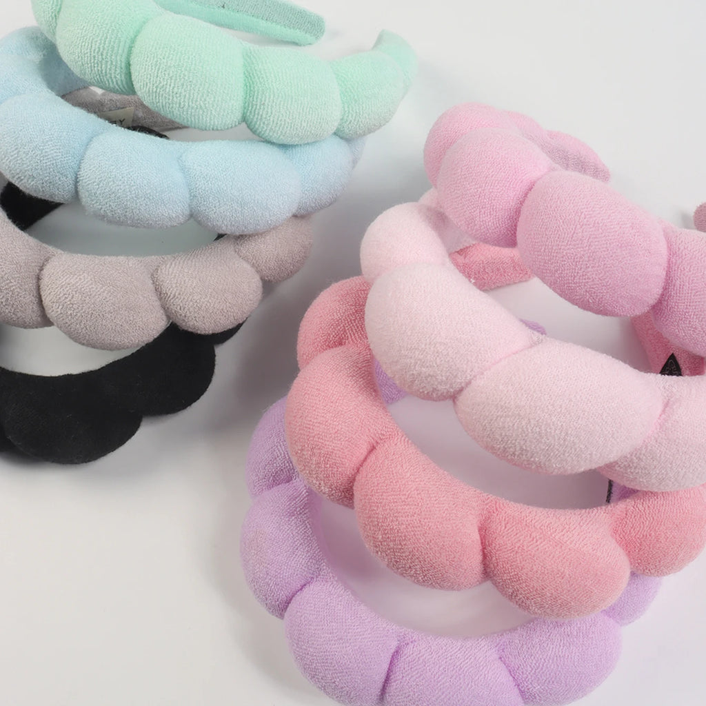 Plush Spa Headband & Wristband Set – Cozy Skincare Routine Essentials