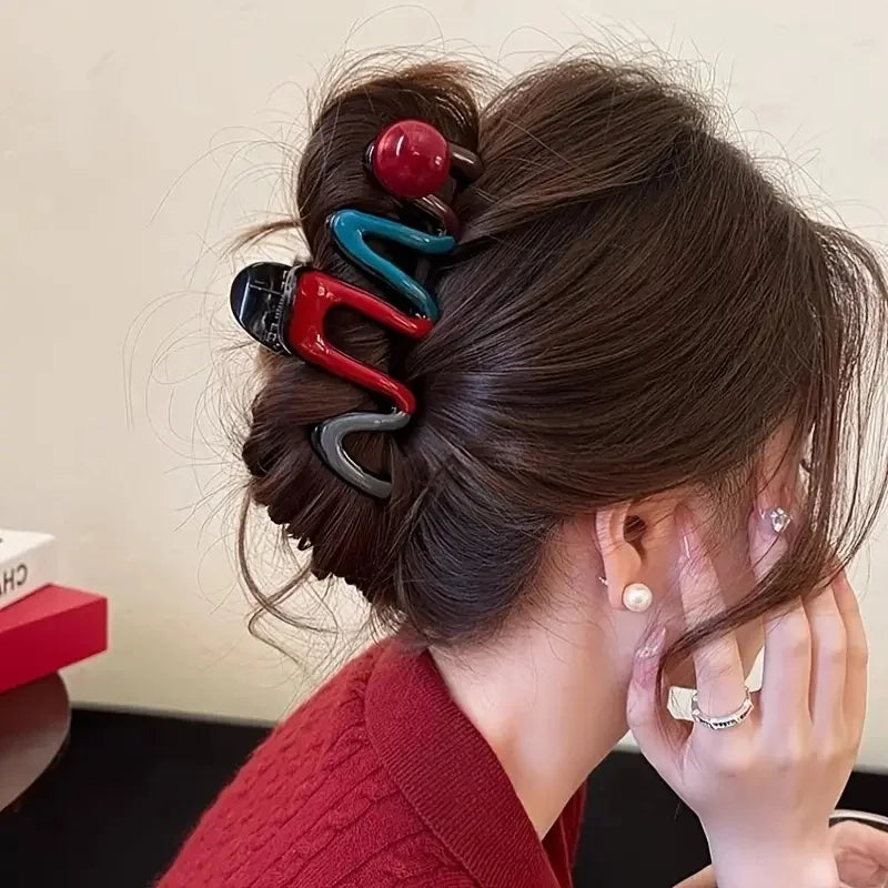 Matte Claw Clip Set of 4 – Large Neutral Hair Clips for Thick Hair