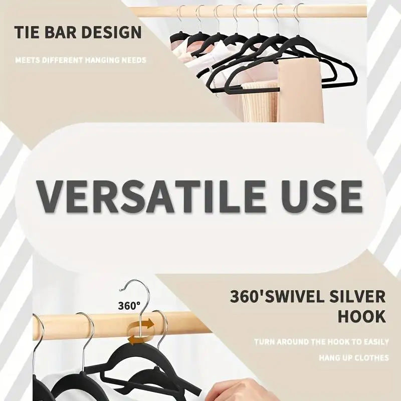 Velvet Non-Slip Hangers, 20-Pack – Slim Space-Saving Closet Hangers