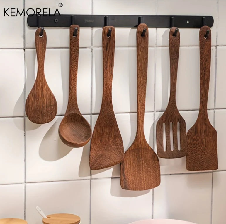 Teak Wooden Cooking Utensil Set – 5 Piece