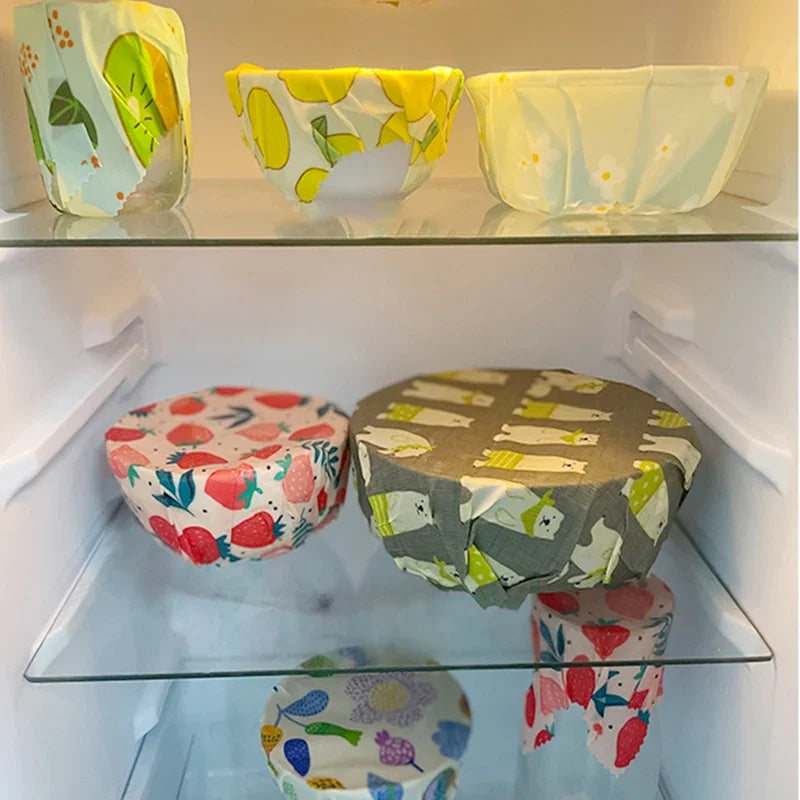 Beeswax Food Wraps, 3-Pack – Reusable Botanical Wraps for a Low-Waste Kitchen