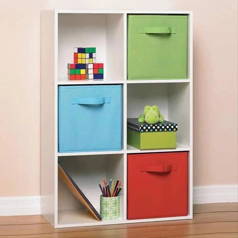 Foldable Fabric Storage Bins, 3-Pack – Linen-Look Cube Organizers