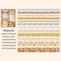 Washi Tape Set of 12 – Botanical & Neutral Tapes for Journals and Planners