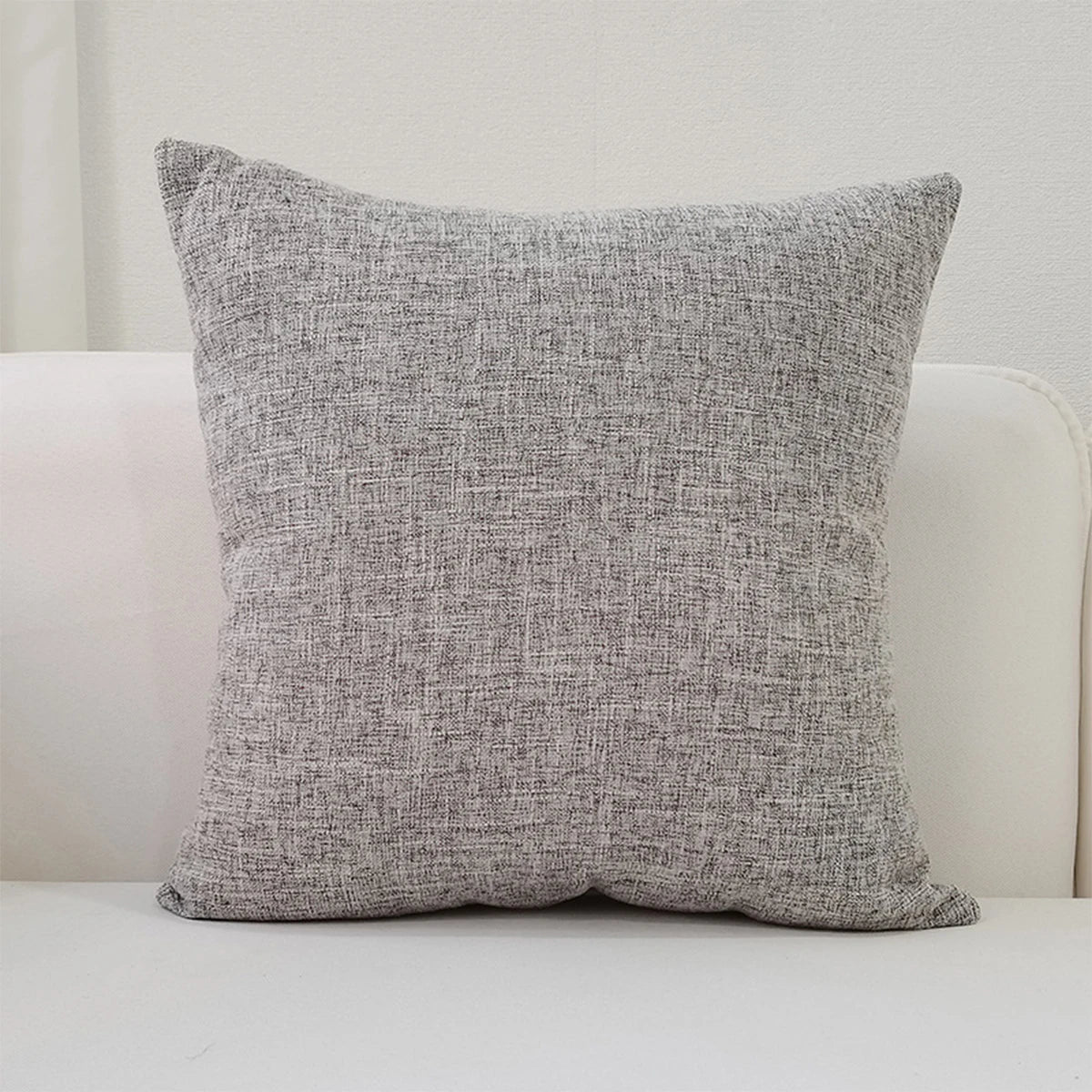 Linen-blend throw pillow covers in earthy tones, photo 2 of 20