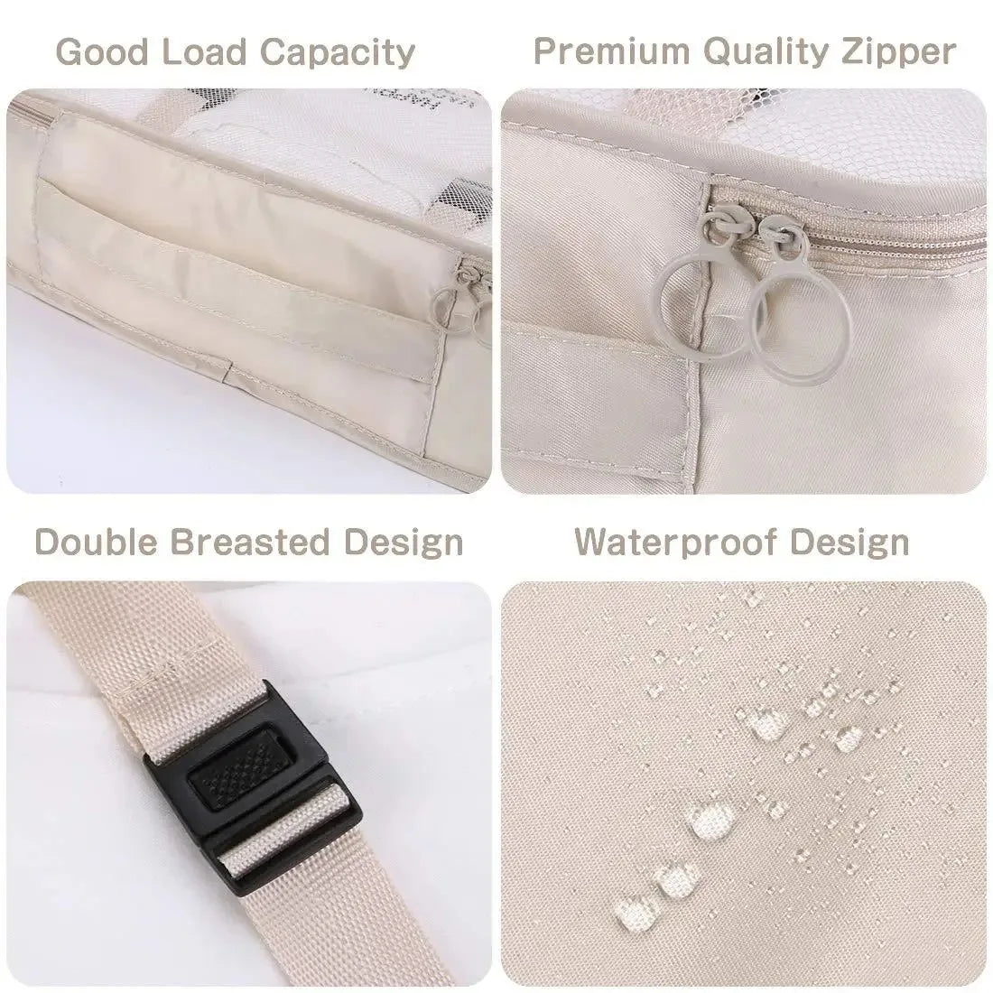Packing Cubes Set of 8 – Lightweight Suitcase Organizers for Calm Travel