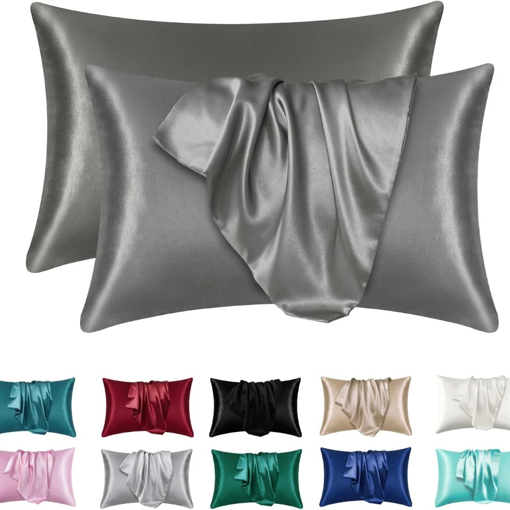 Silky satin pillowcase set of 2, photo 15 of 16