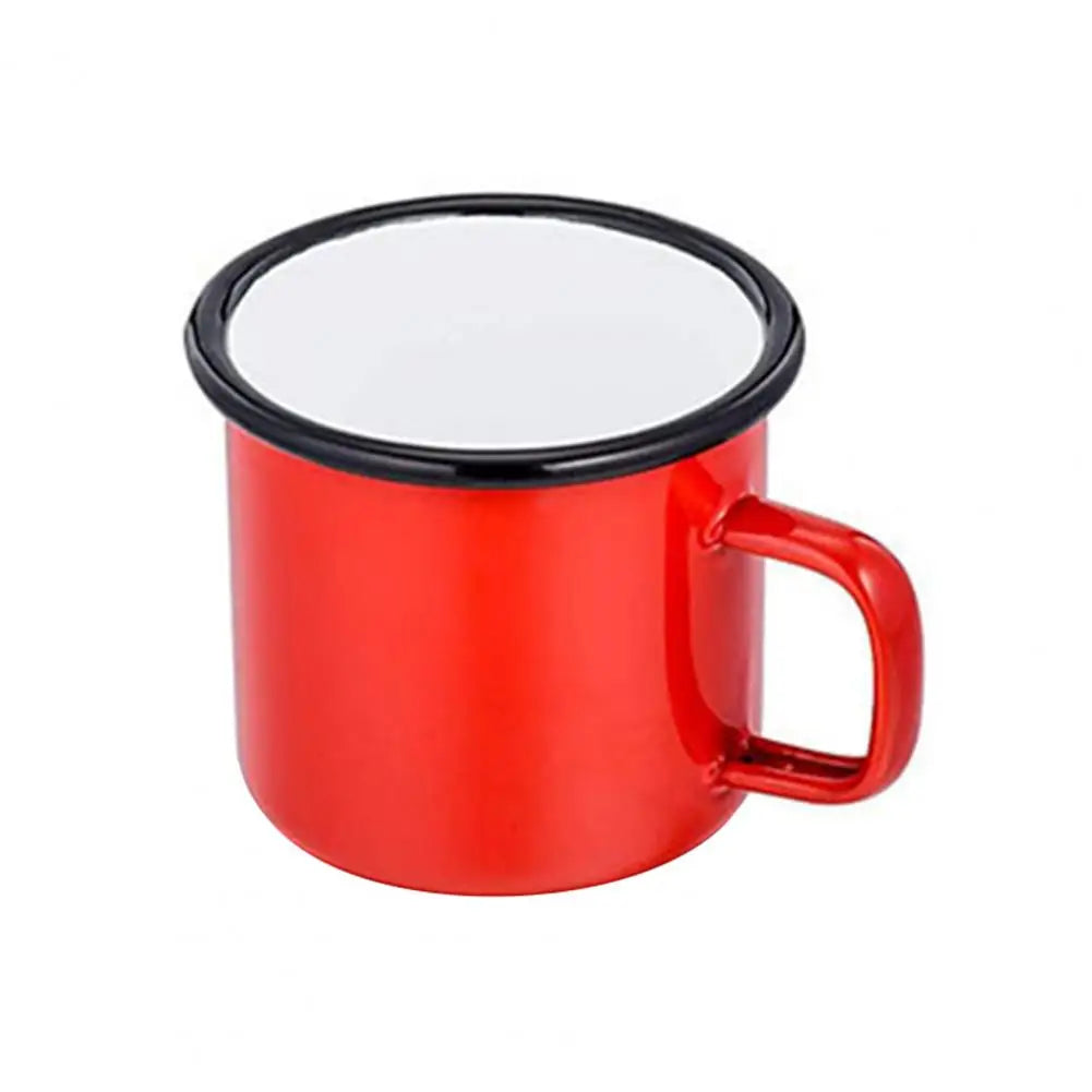 Enamel Camp Mug – Retro Metal Coffee Cup, 350 ml