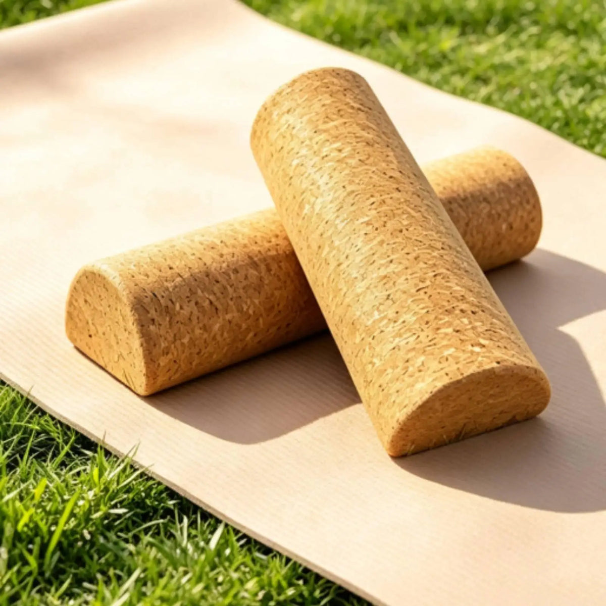 Natural Cork Yoga Block – Firm, Grippy Support for Slow Stretching