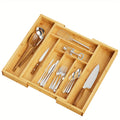 Expandable Bamboo Drawer Organizer