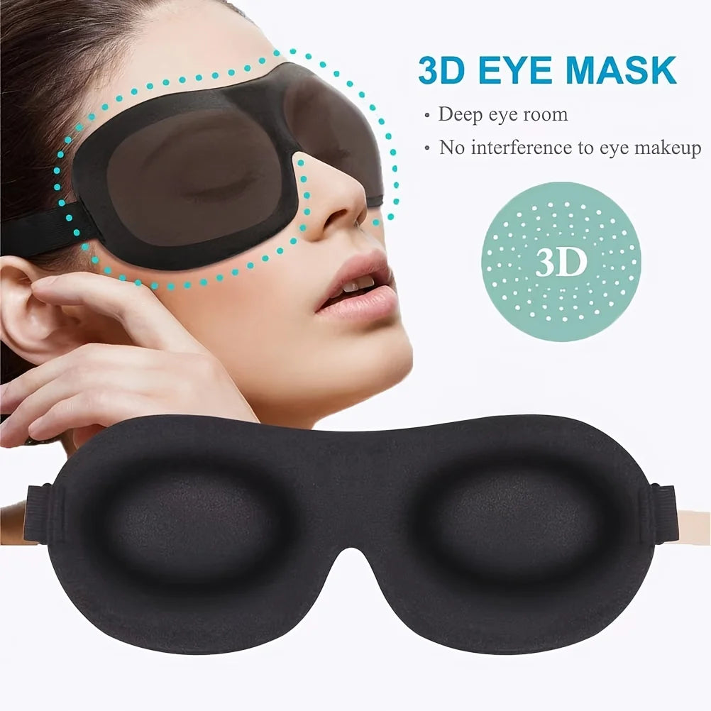 Contoured 3D Sleep Mask – Blackout Eye Mask for Slow Mornings & Naps
