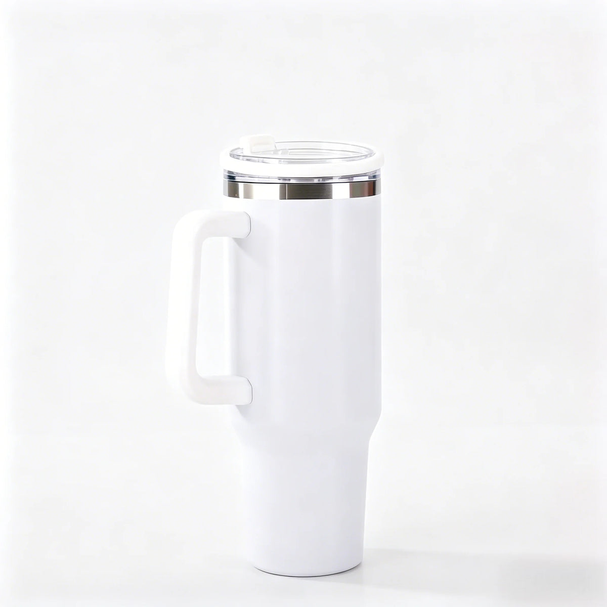 40 oz Insulated Tumbler with Handle and Straw