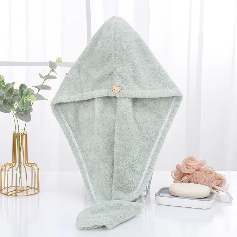 Quick-dry microfiber hair towel wrap, photo 8 of 11