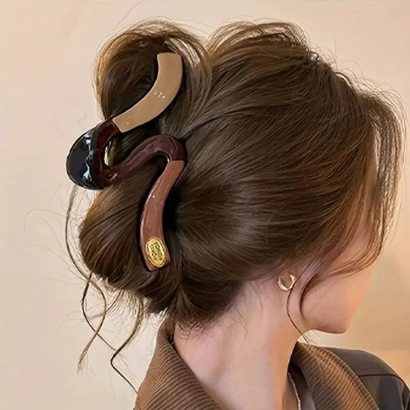 Matte Claw Clip Set of 4 – Large Neutral Hair Clips for Thick Hair