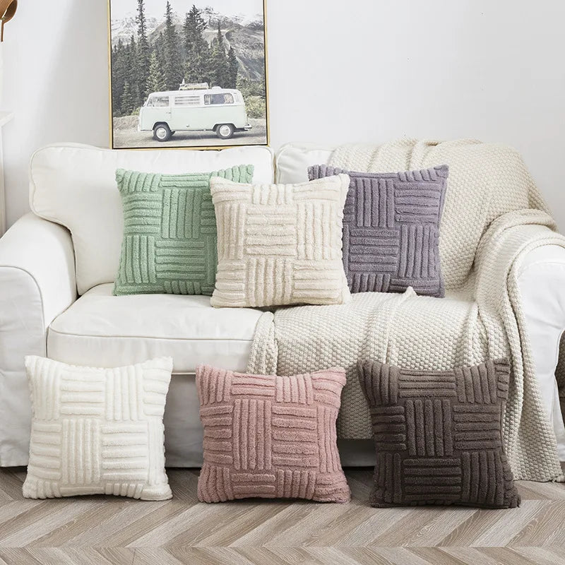 Faux Fur Throw Pillow Covers, Set of 2 – Plush Cozy Cushion Covers
