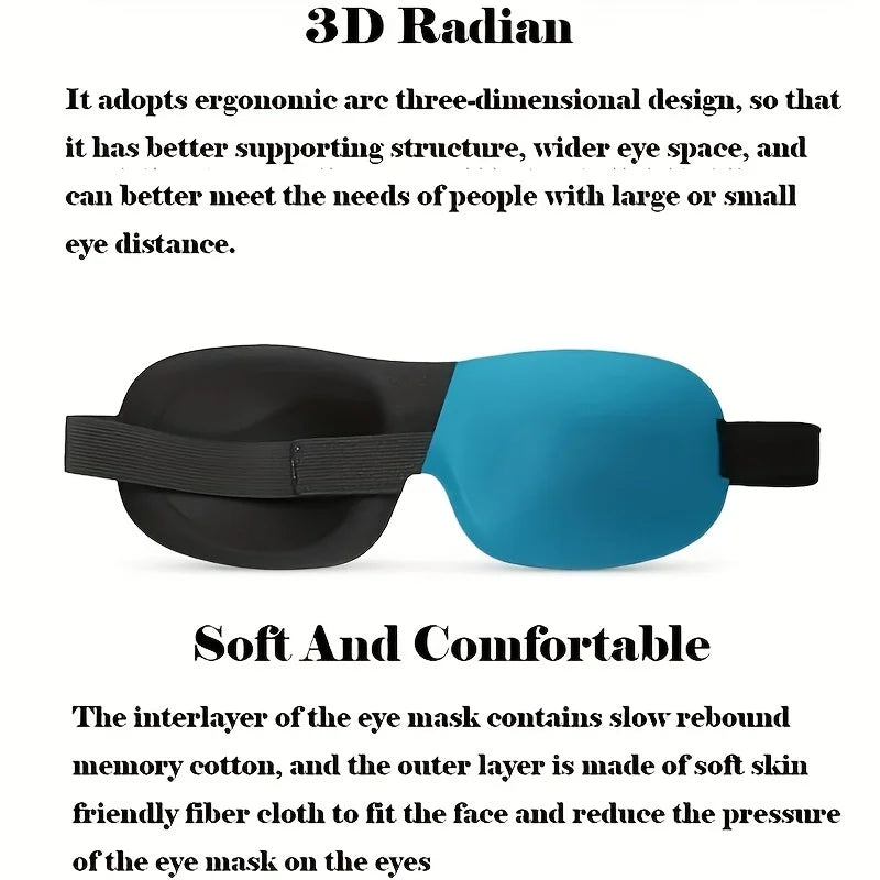 Contoured 3D Sleep Mask – Blackout Eye Mask for Slow Mornings & Naps