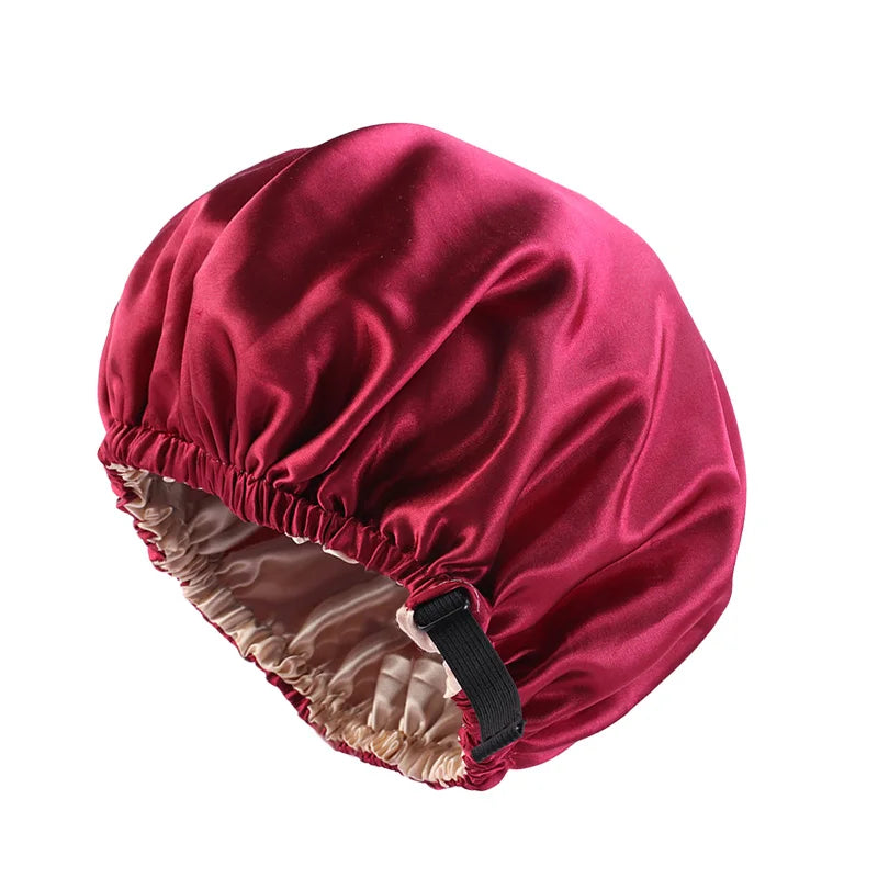 Double-layer satin sleep bonnet, photo 11 of 16
