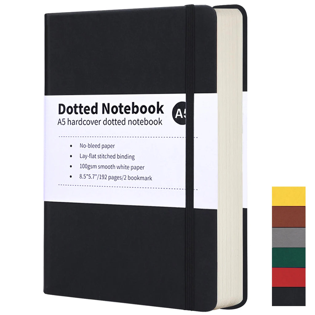 Dot Grid Journal – A5 Hardcover Notebook