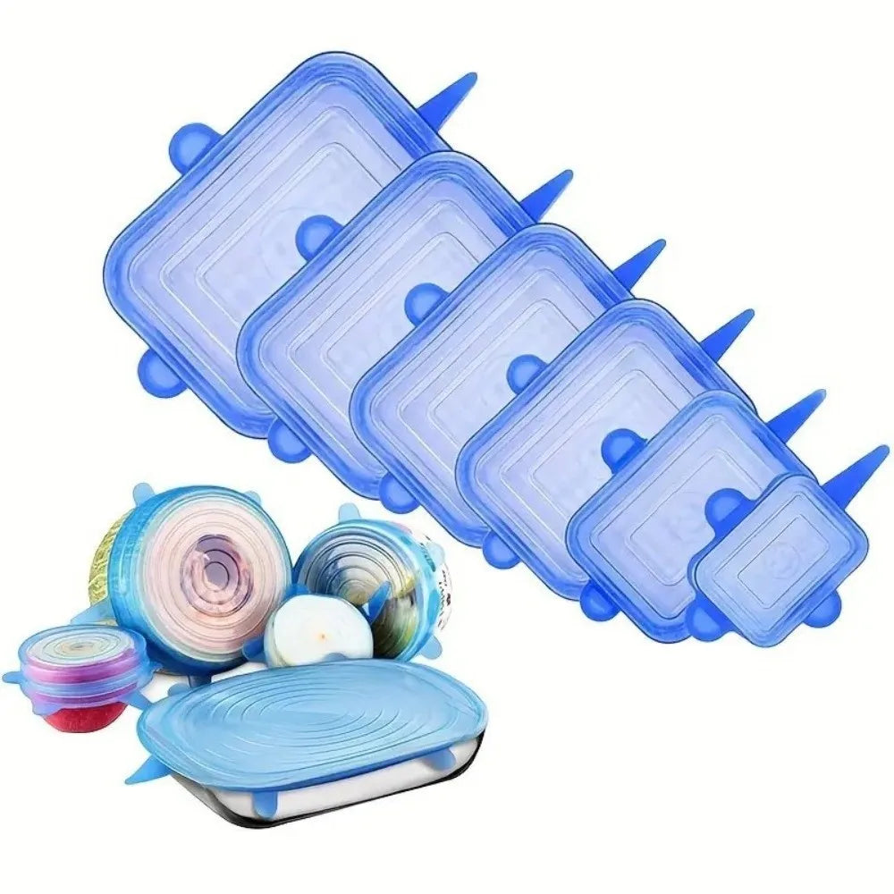 Silicone stretch lids, 6 sizes