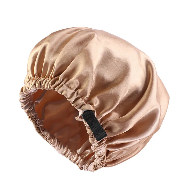 Double-layer satin sleep bonnet, photo 13 of 16