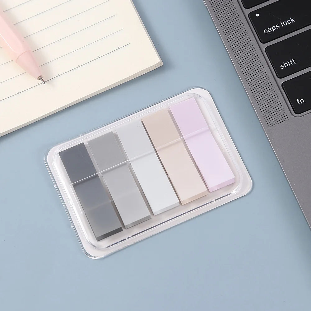Book Annotation Sticky Tab & Note Set – Translucent Tabs in Soft Colors