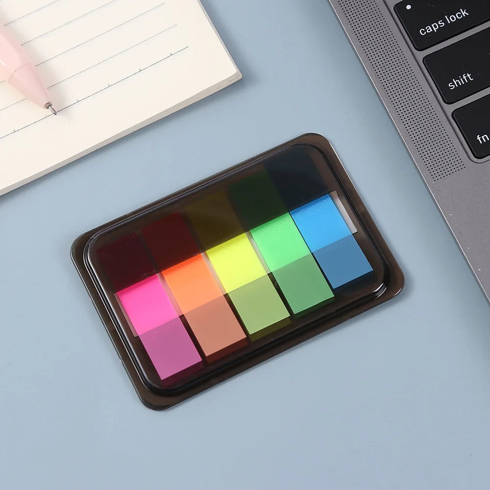 Book Annotation Sticky Tab & Note Set – Translucent Tabs in Soft Colors