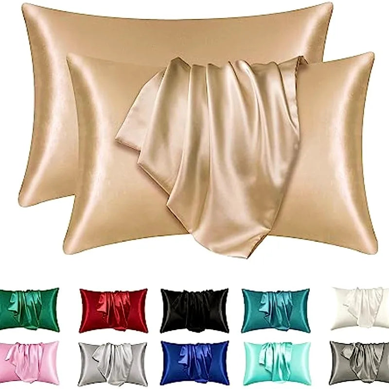 Silky satin pillowcase set of 2