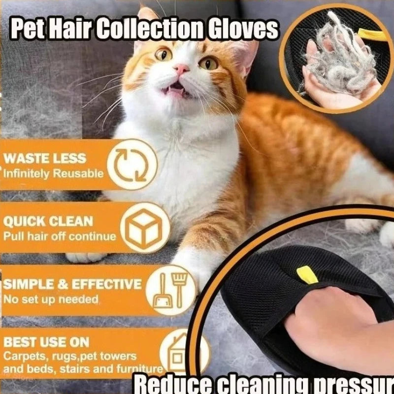 Pet grooming de-shedding glove, photo 3 of 9