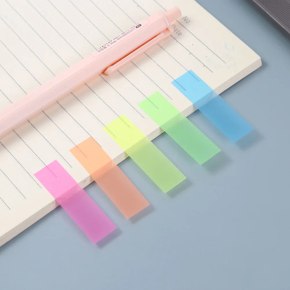 Book Annotation Sticky Tab & Note Set – Translucent Tabs in Soft Colors