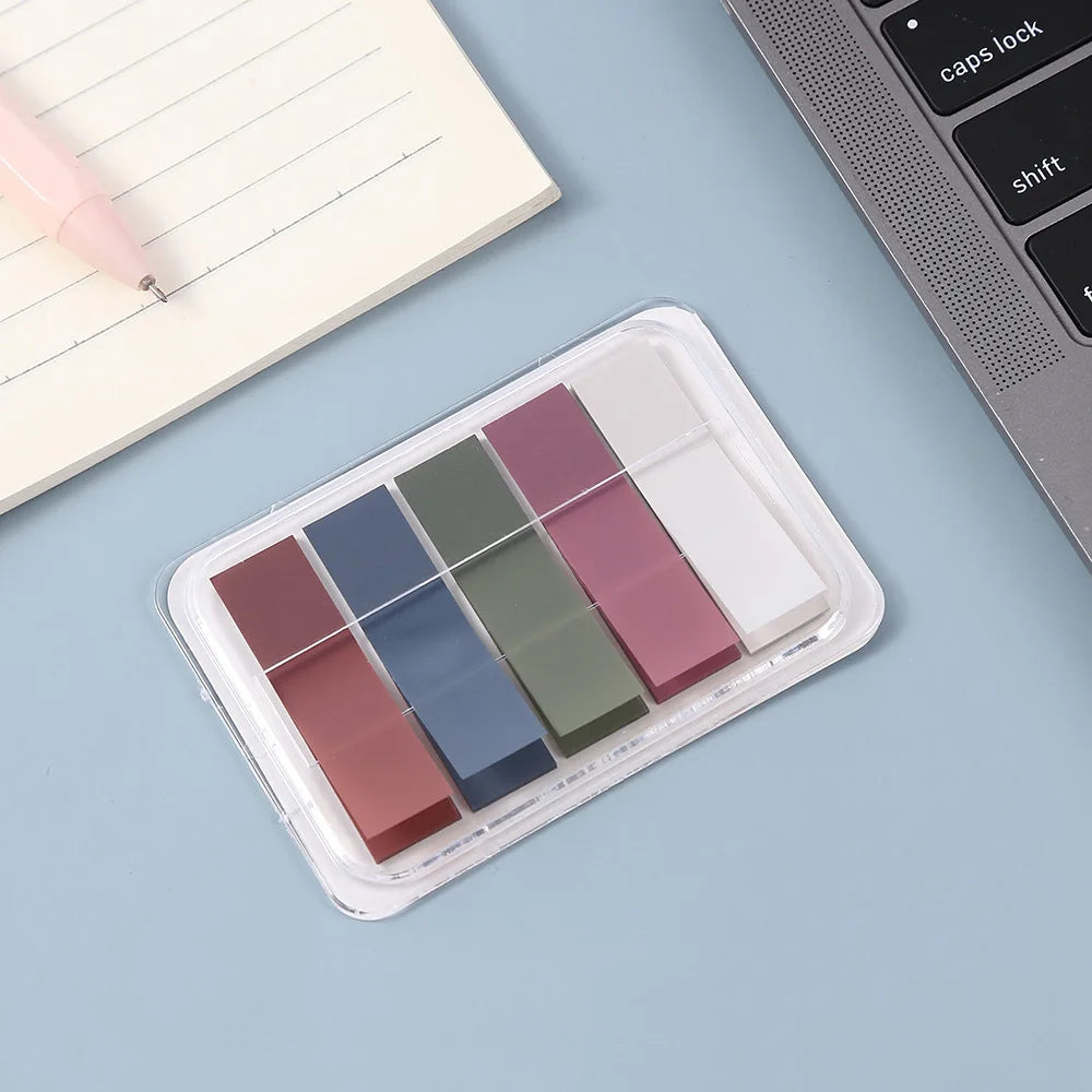 Book Annotation Sticky Tab & Note Set – Translucent Tabs in Soft Colors