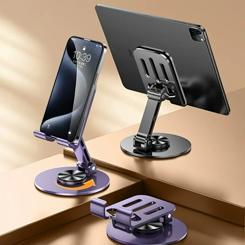 Adjustable Aluminum Phone & Tablet Stand – For Recipes, Reading & Video Calls