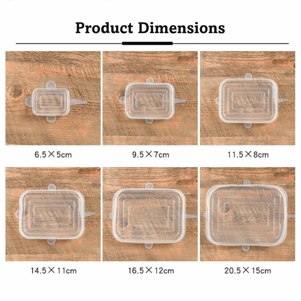 Silicone stretch lids, 6 sizes, photo 6 of 16