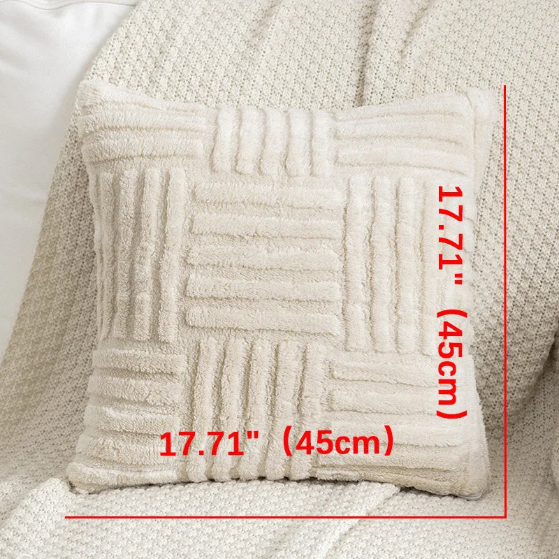 Faux Fur Throw Pillow Covers, Set of 2 – Plush Cozy Cushion Covers