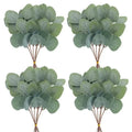 Faux Eucalyptus Stems, Set of 6 – Lifelike Greenery for Vases & Shelves