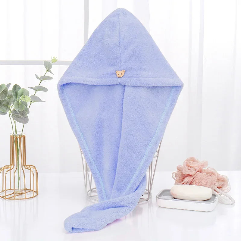 Quick-dry microfiber hair towel wrap, photo 9 of 11