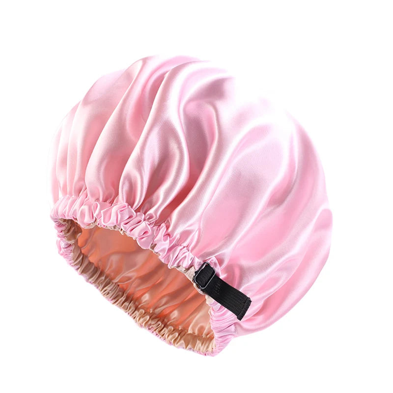 Double-layer satin sleep bonnet, photo 10 of 16