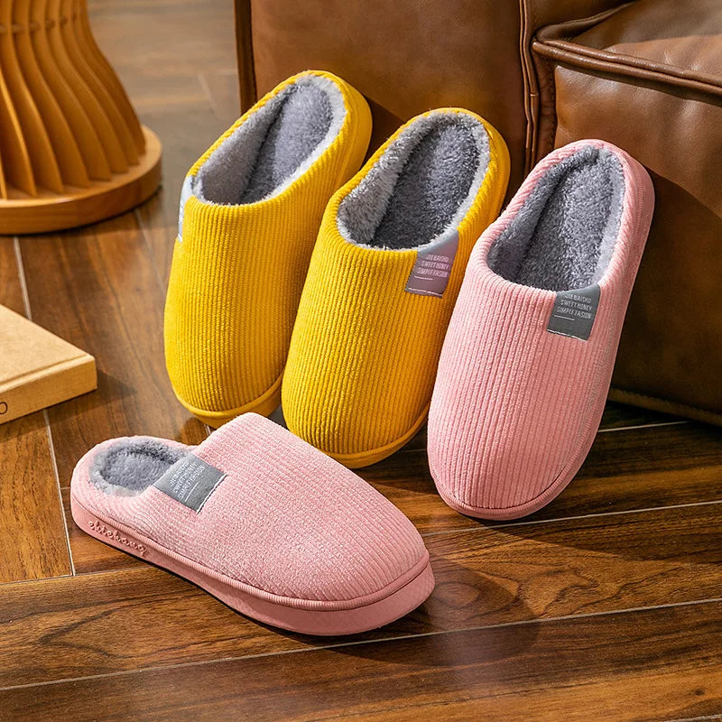 Memory Foam House Slippers – Cushioned Closed-Toe Comfort with Non-Slip Sole