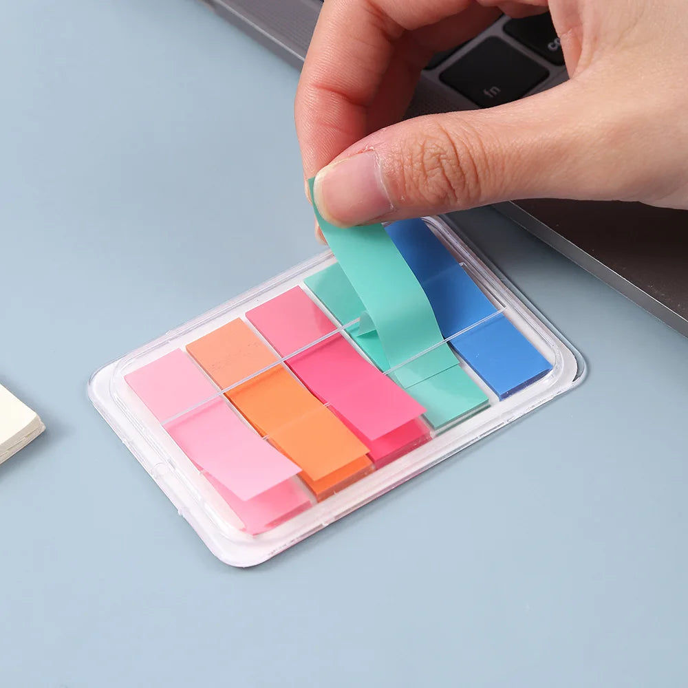 Book Annotation Sticky Tab & Note Set – Translucent Tabs in Soft Colors